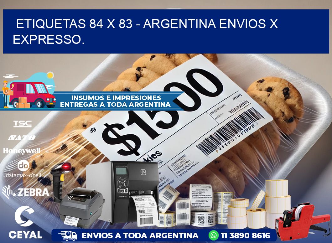 ETIQUETAS 84 x 83 - ARGENTINA ENVIOS X EXPRESSO.