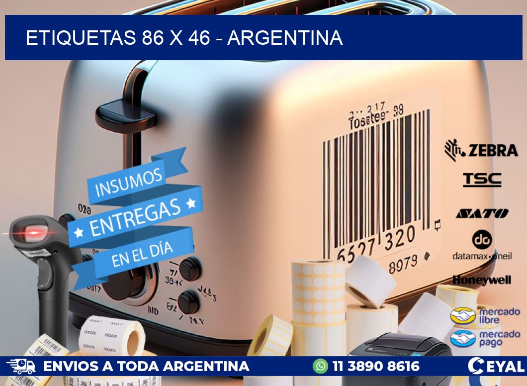 ETIQUETAS 86 x 46 - ARGENTINA