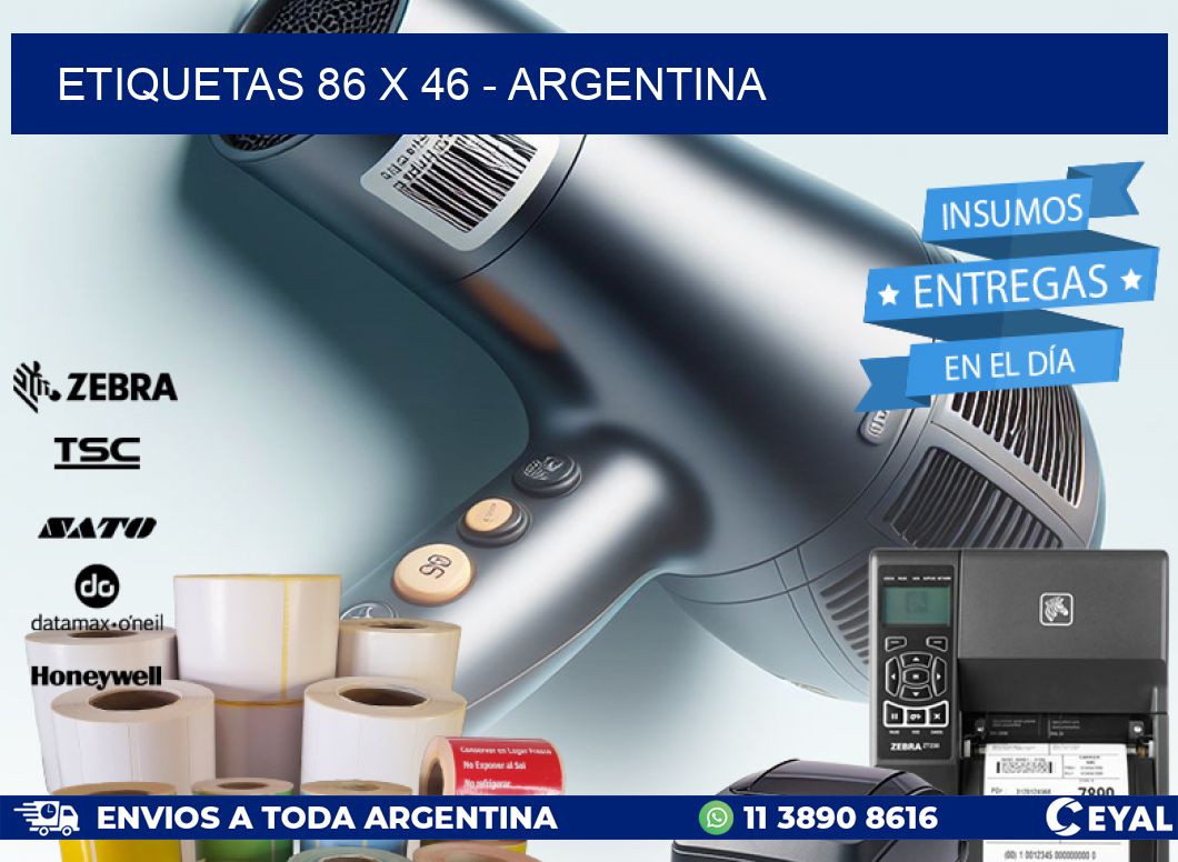 ETIQUETAS 86 x 46 - ARGENTINA