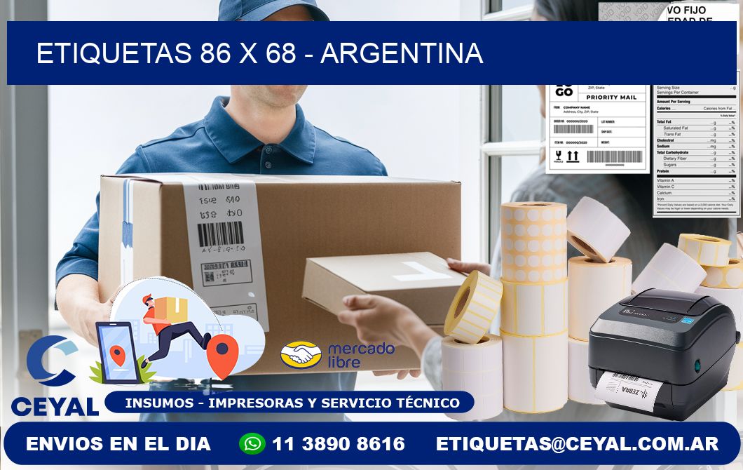 ETIQUETAS 86 x 68 - ARGENTINA