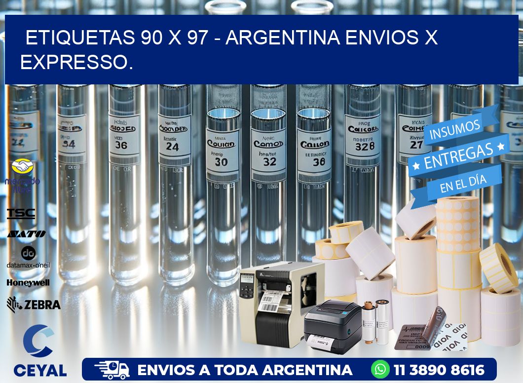 ETIQUETAS 90 x 97 – ARGENTINA ENVIOS X EXPRESSO.