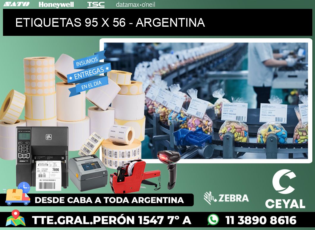 ETIQUETAS 95 x 56 - ARGENTINA