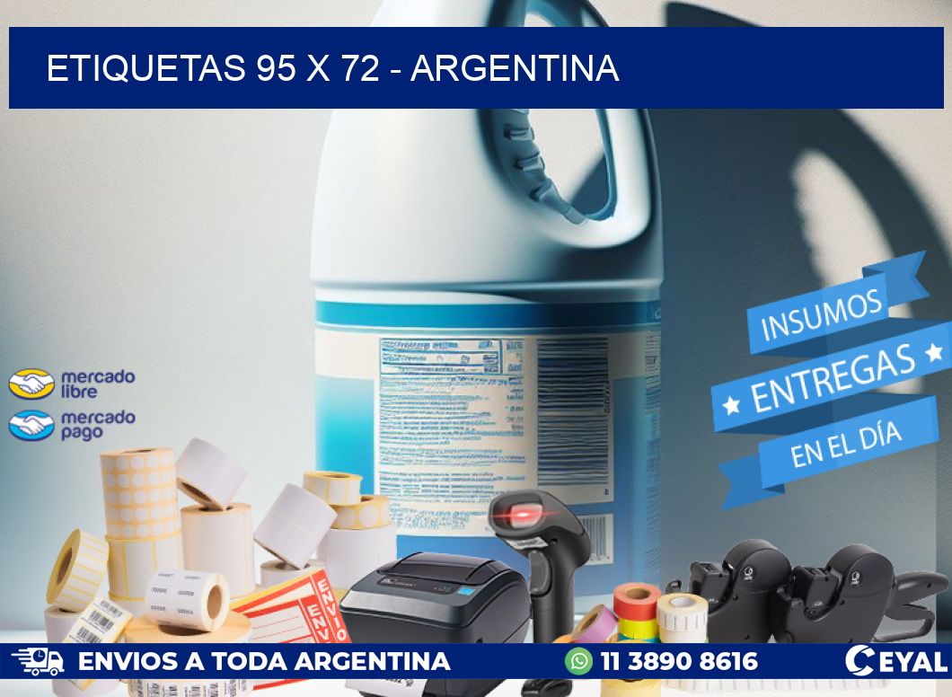 ETIQUETAS 95 x 72 - ARGENTINA