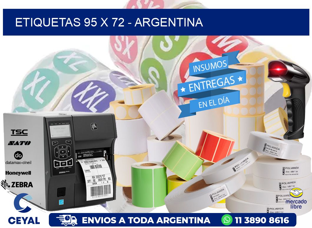 ETIQUETAS 95 x 72 - ARGENTINA