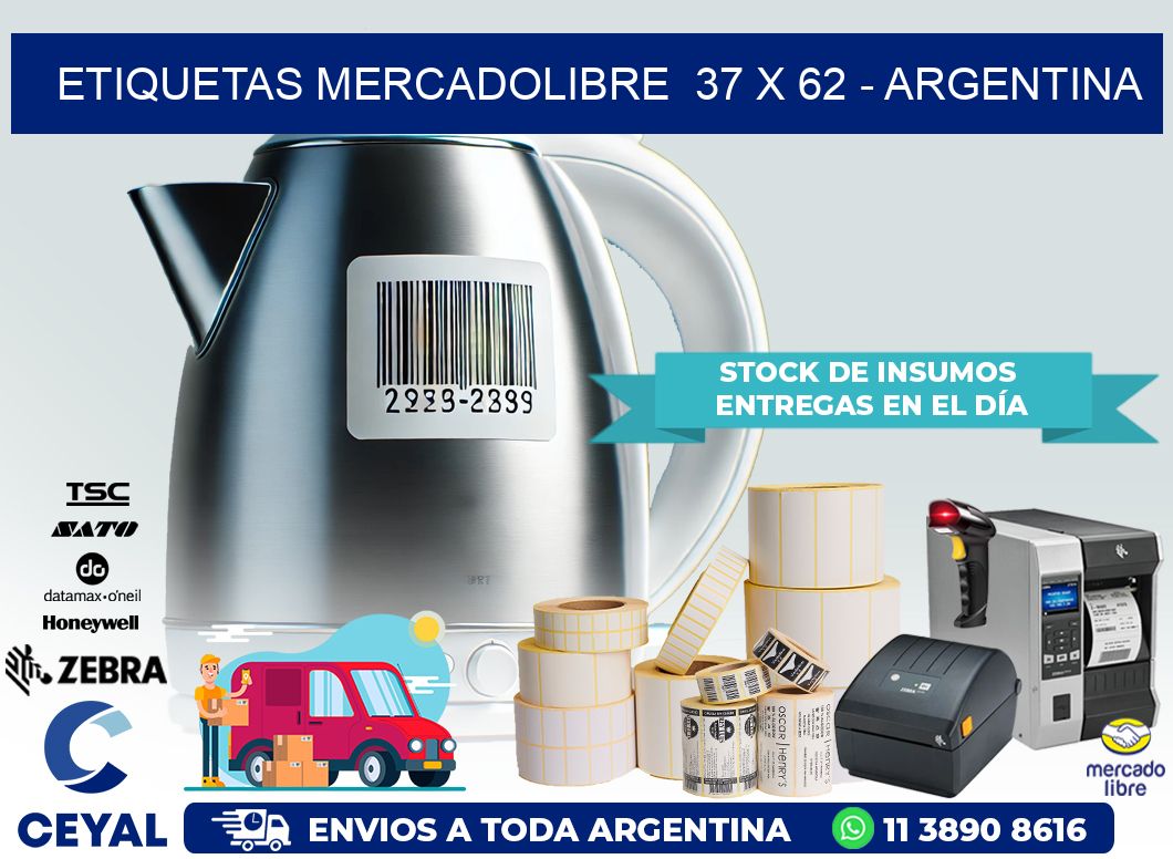 ETIQUETAS MERCADOLIBRE  37 x 62 – ARGENTINA