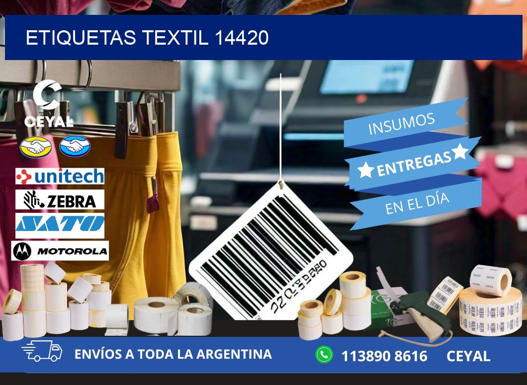 ETIQUETAS TEXTIL 14420