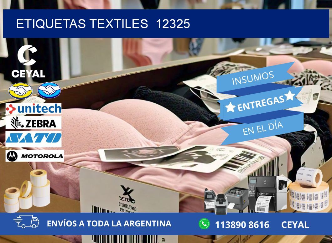 ETIQUETAS TEXTILES  12325