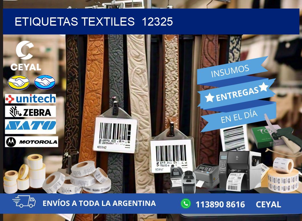 ETIQUETAS TEXTILES  12325