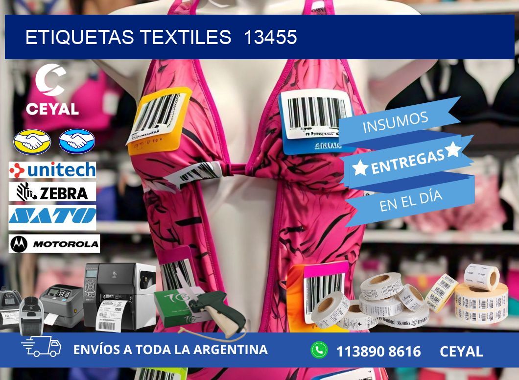 ETIQUETAS TEXTILES  13455