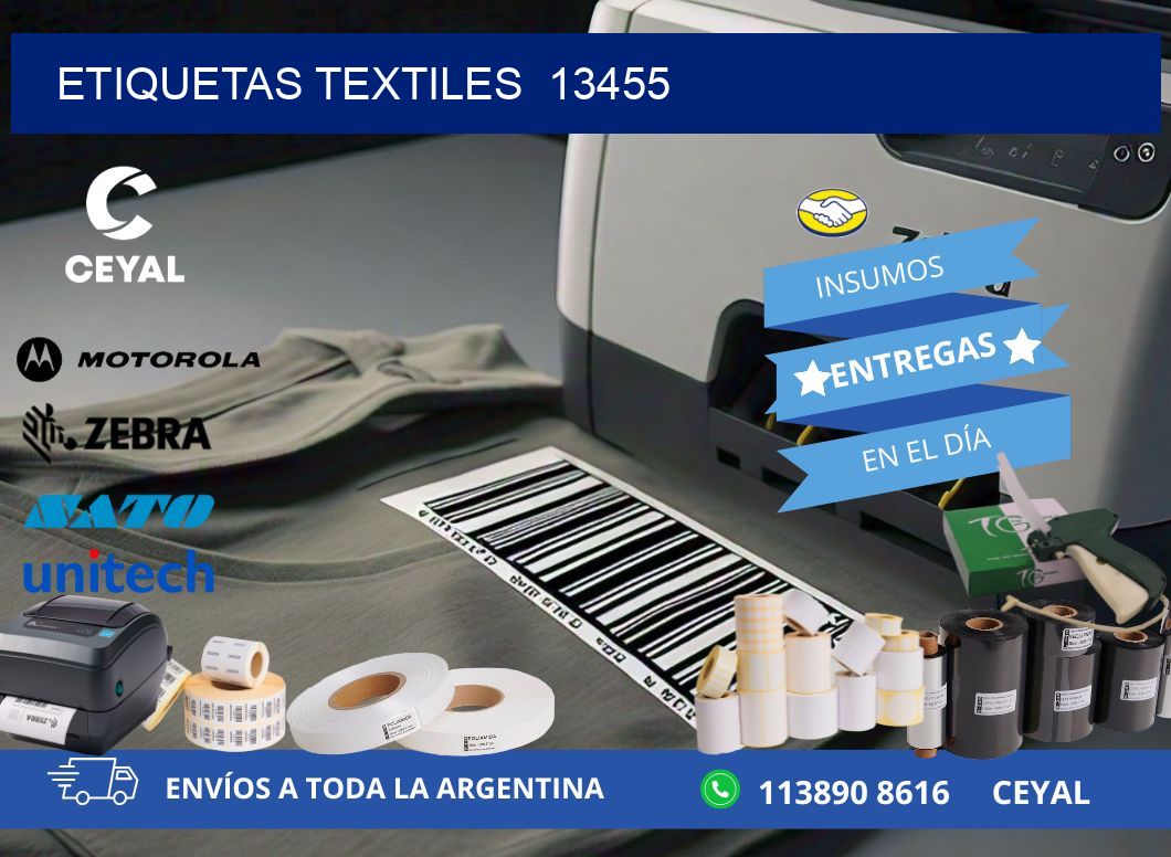 ETIQUETAS TEXTILES  13455