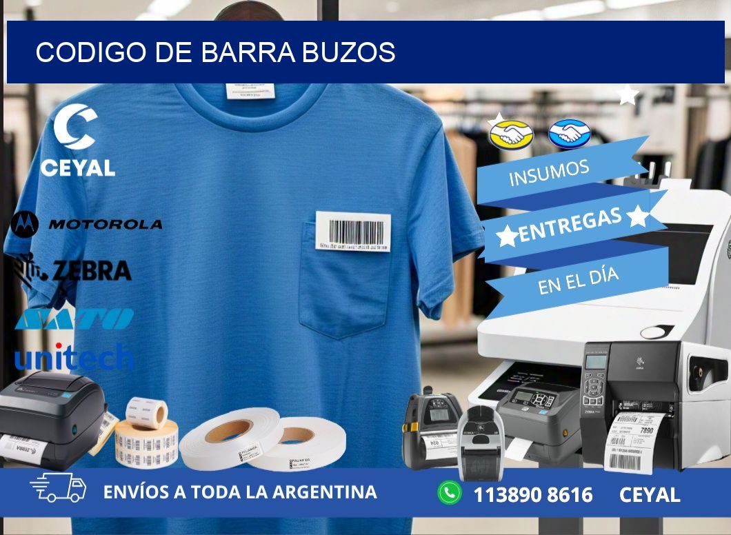 codigo de barra BUZOS