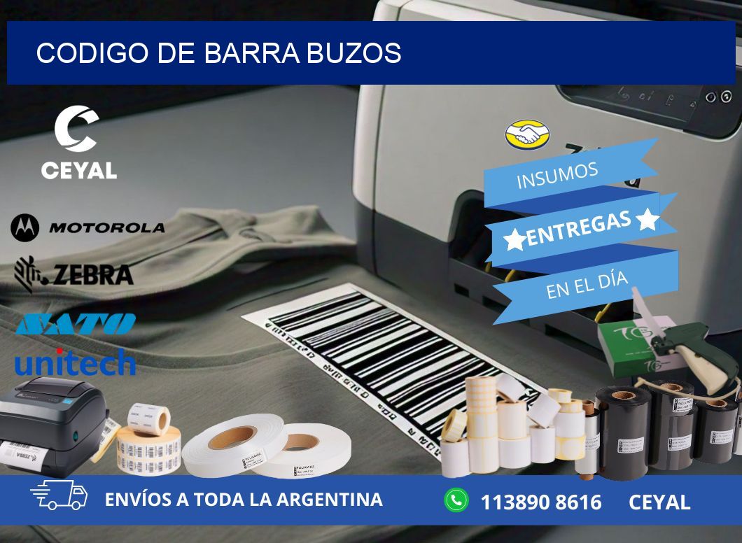 codigo de barra BUZOS