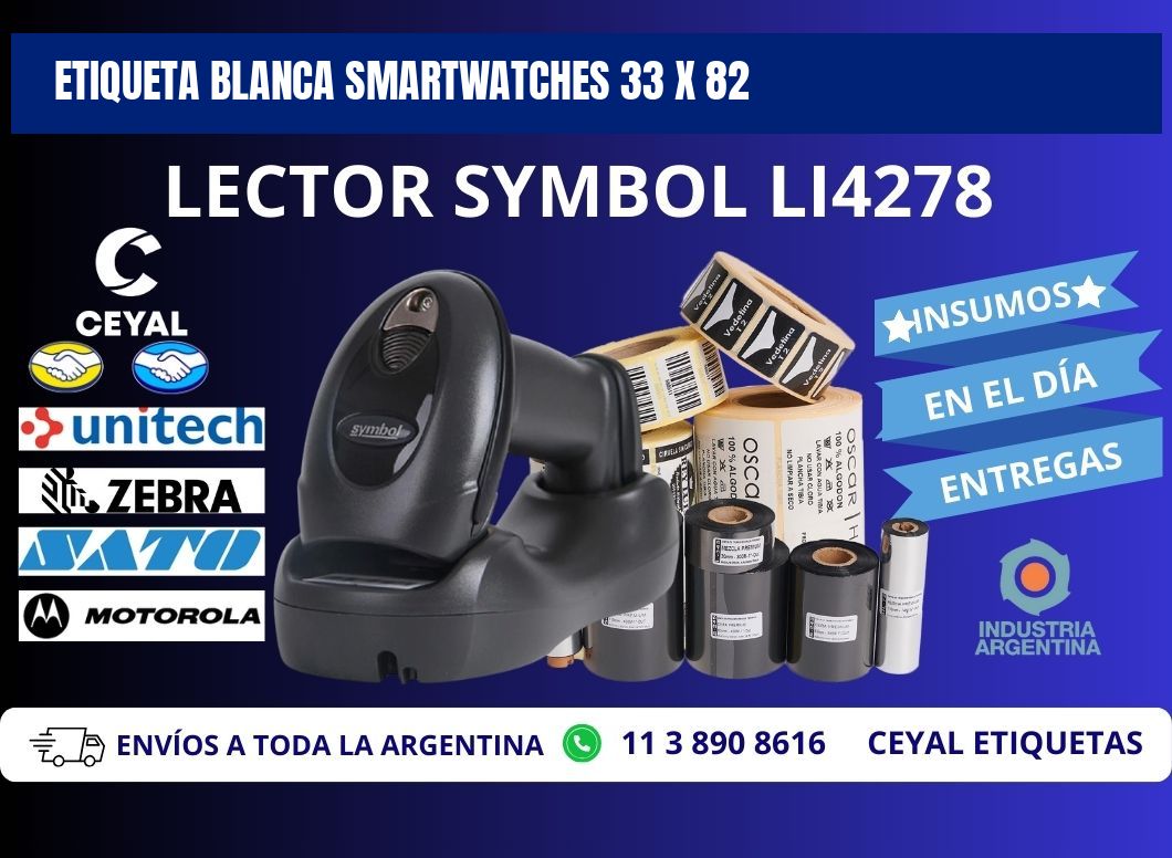 ETIQUETA BLANCA SMARTWATCHES 33 x 82