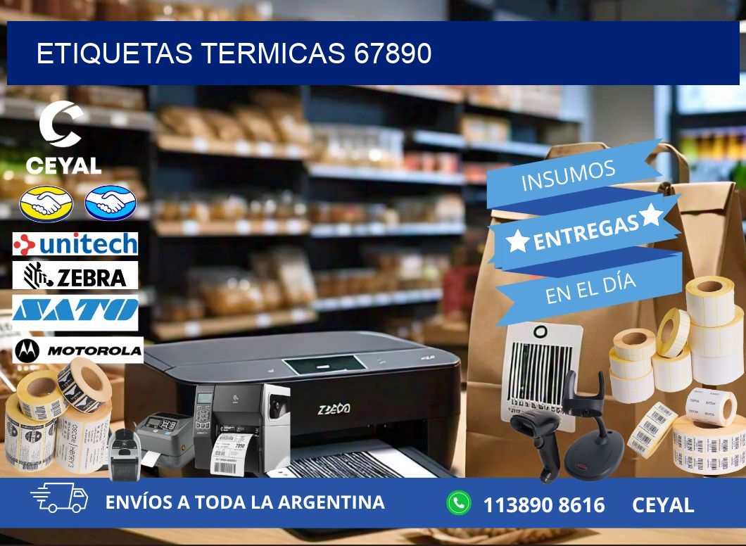 ETIQUETAS TERMICAS 67890