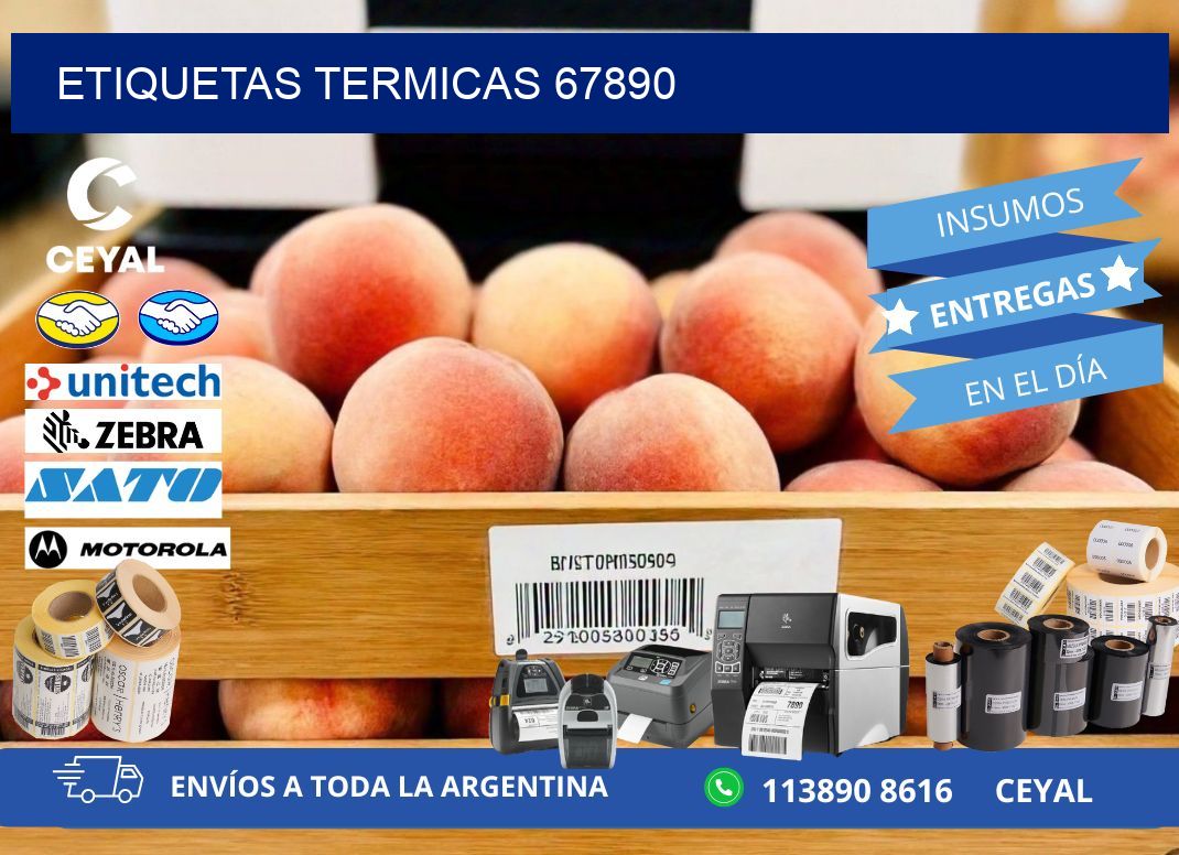 ETIQUETAS TERMICAS 67890