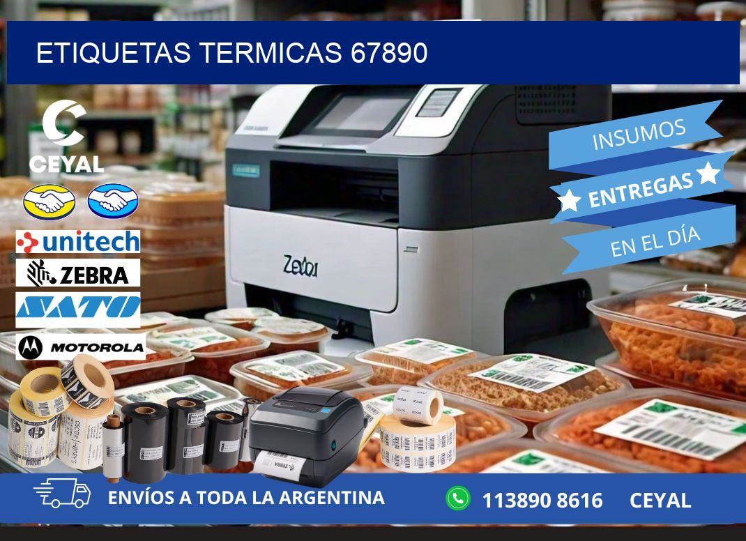 ETIQUETAS TERMICAS 67890