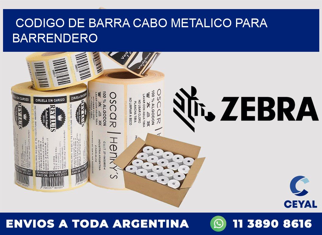 codigo de barra CABO METALICO PARA BARRENDERO