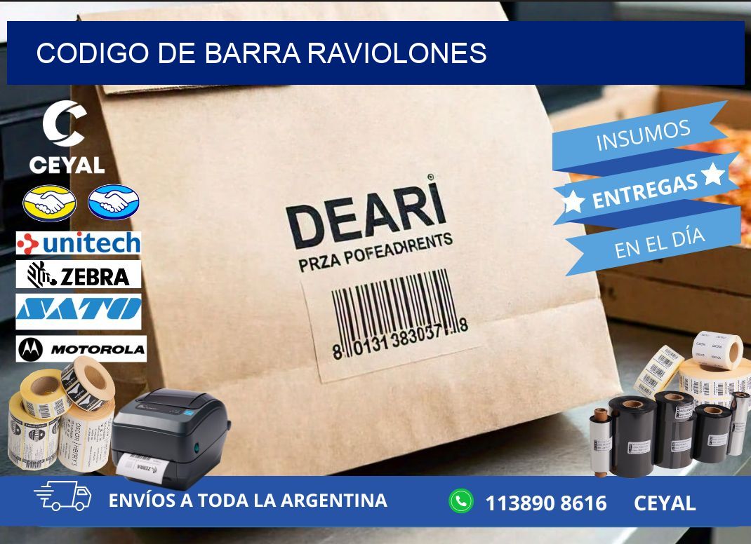 codigo de barra RAVIOLONES