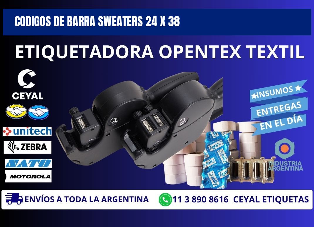 CODIGOS DE BARRA SWEATERS 24 x 38