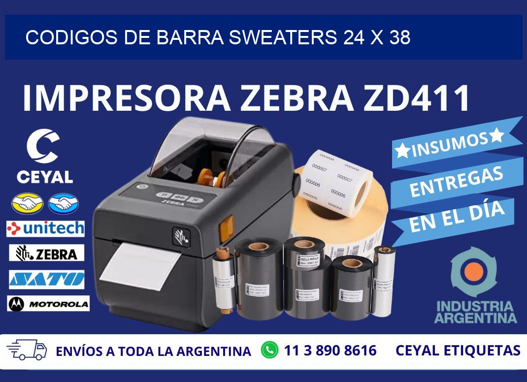 CODIGOS DE BARRA SWEATERS 24 x 38