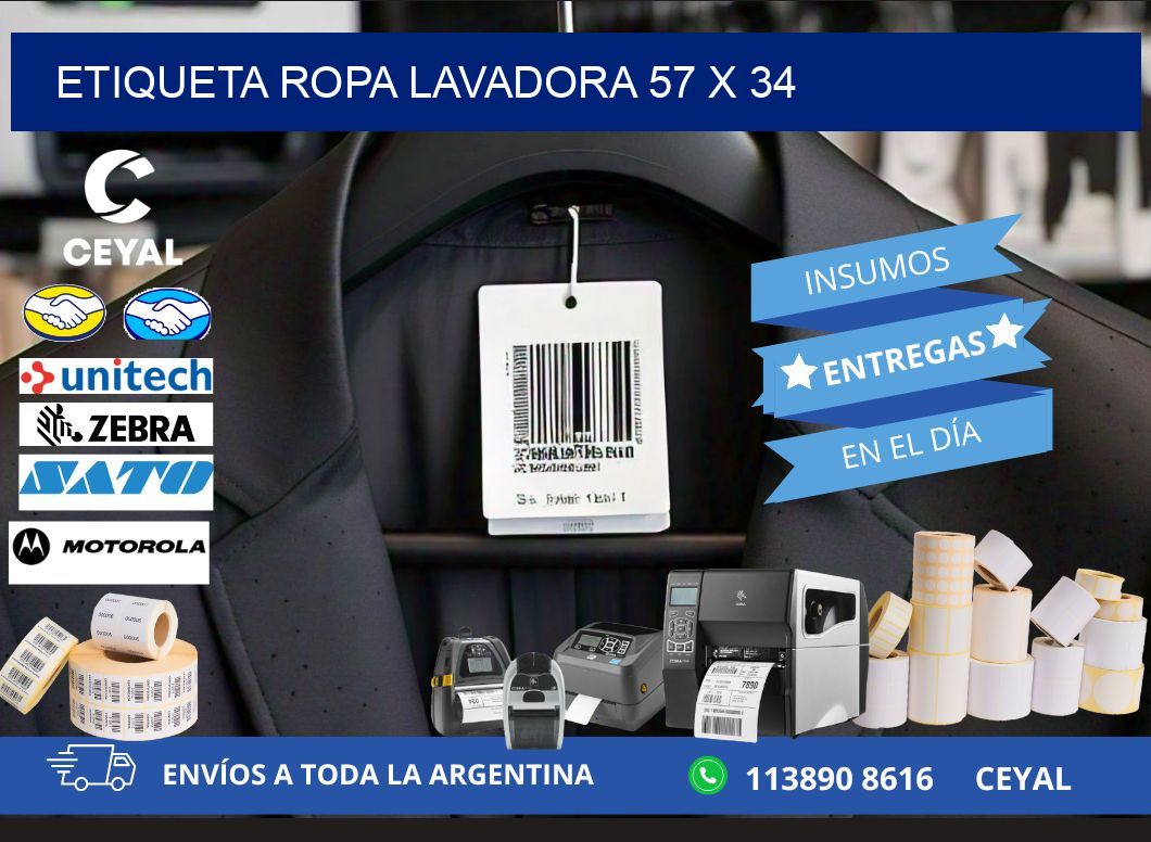 ETIQUETA ROPA LAVADORA 57 x 34