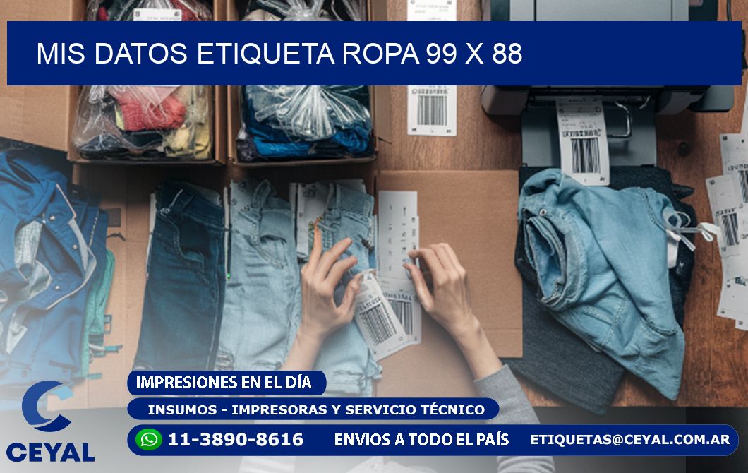 MIS DATOS ETIQUETA ROPA 99 x 88