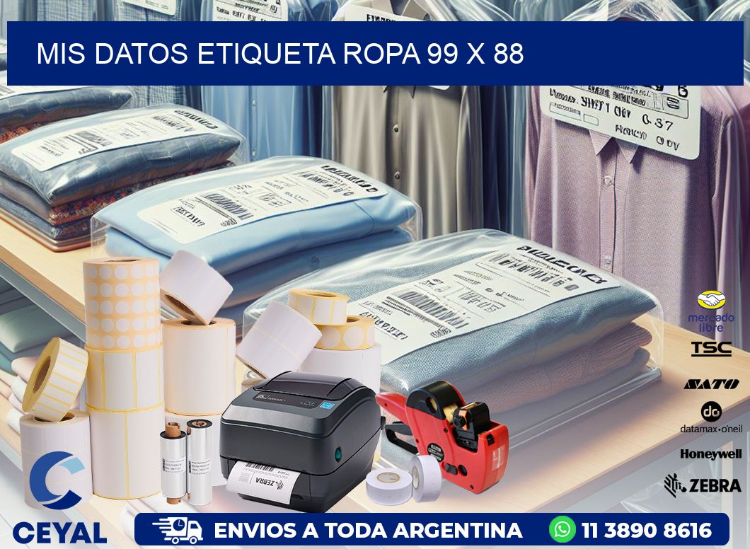 MIS DATOS ETIQUETA ROPA 99 x 88