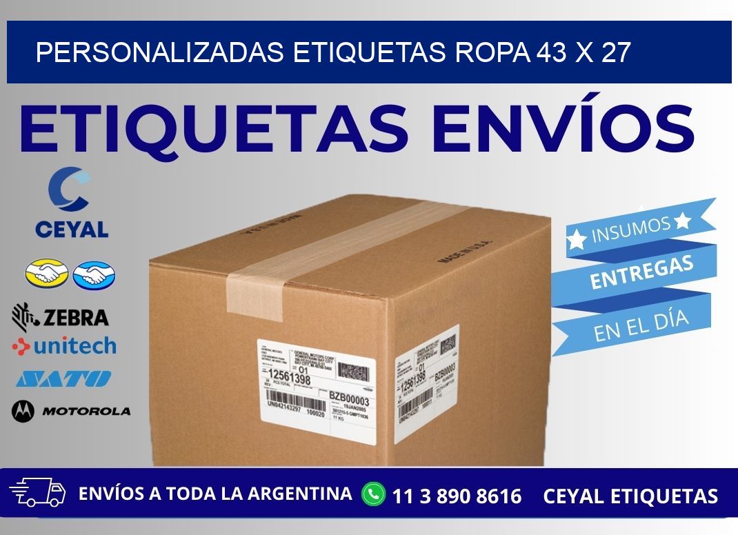 PERSONALIZADAS ETIQUETAS ROPA 43 x 27