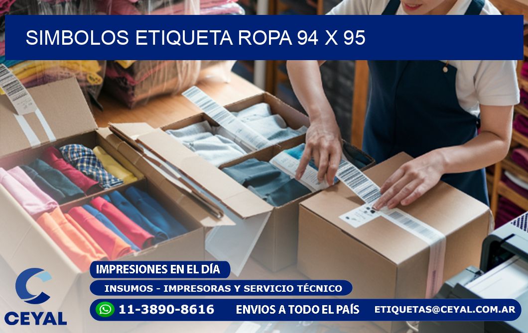 SIMBOLOS ETIQUETA ROPA 94 x 95