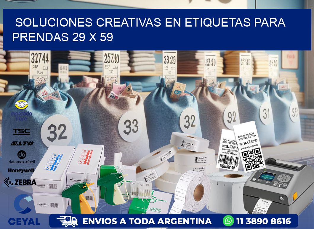 Soluciones Creativas en Etiquetas para Prendas 29 x 59